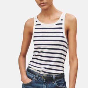 NWOT Nili Lotan Jennifer Rib Striped tank top small